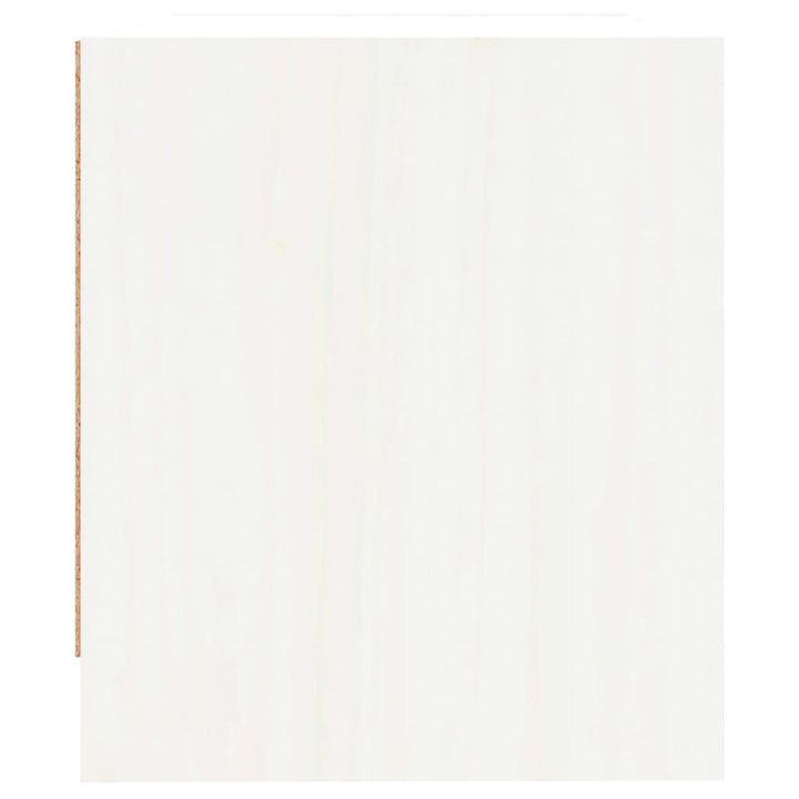 Nachtkastjes 2 st 40x31x35,5 cm massief grenenhout wit