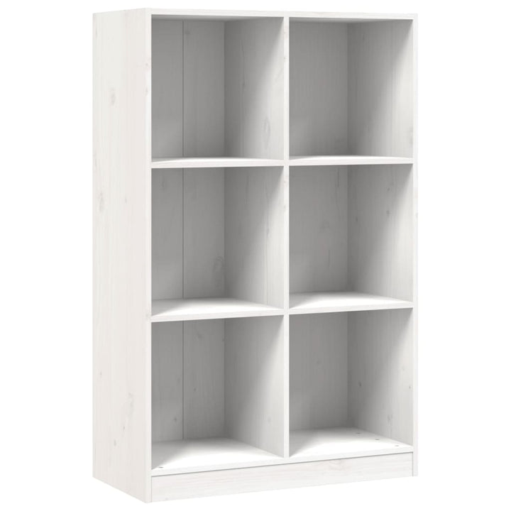 Boekenkast 70x33x110 massief grenenhout wit