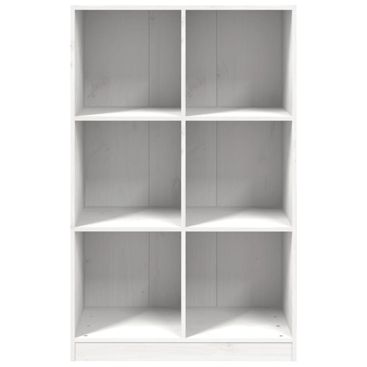 Boekenkast 70x33x110 massief grenenhout wit