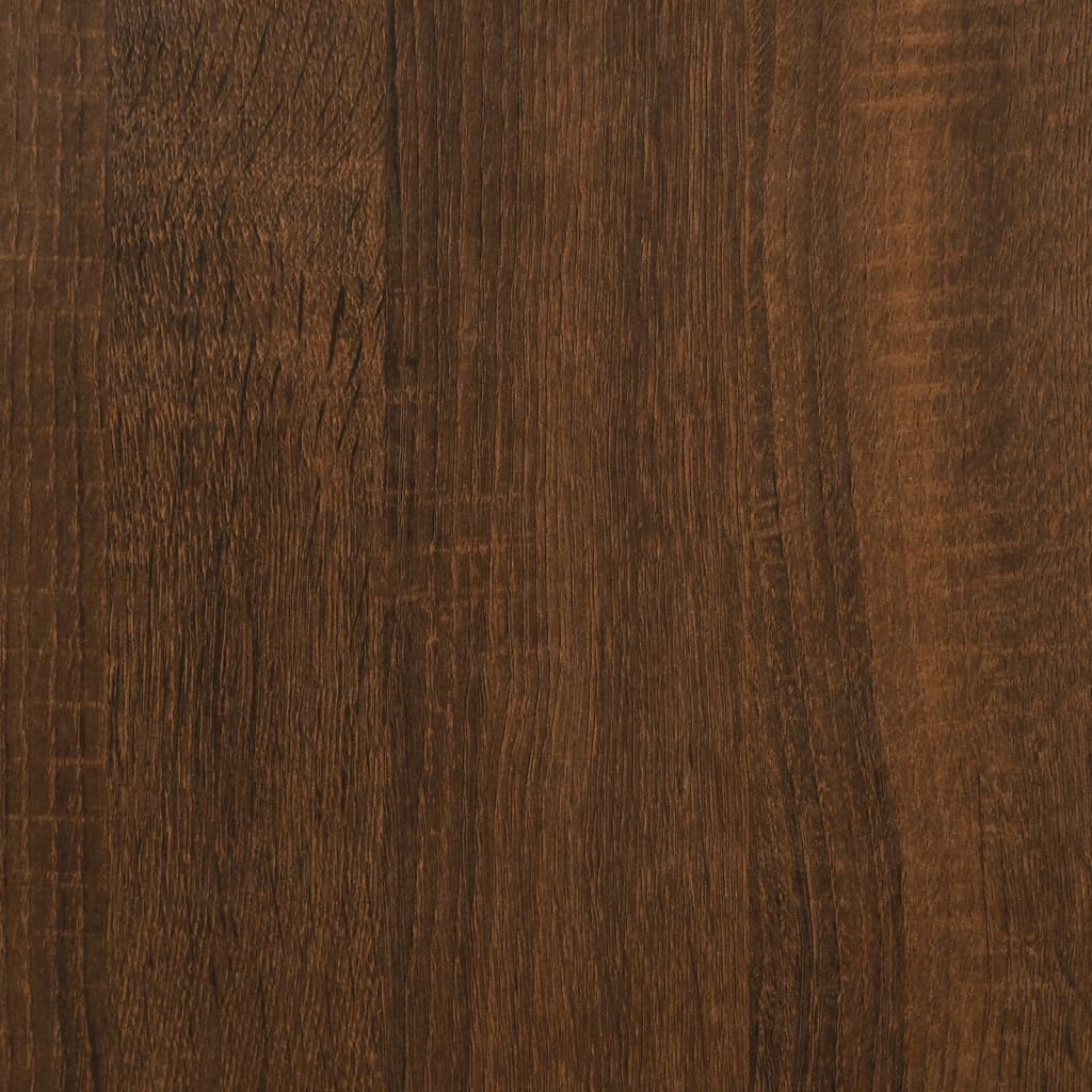 Wandrek 2-laags 80x21x51 cm bewerkt hout bruin eikenkleur