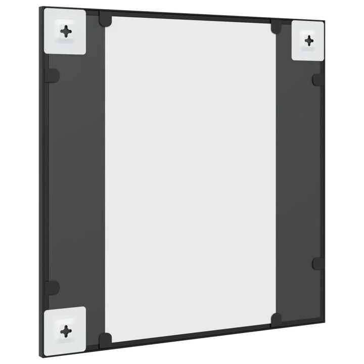 Wandspiegel vierkant 50x50 cm ijzer zwart