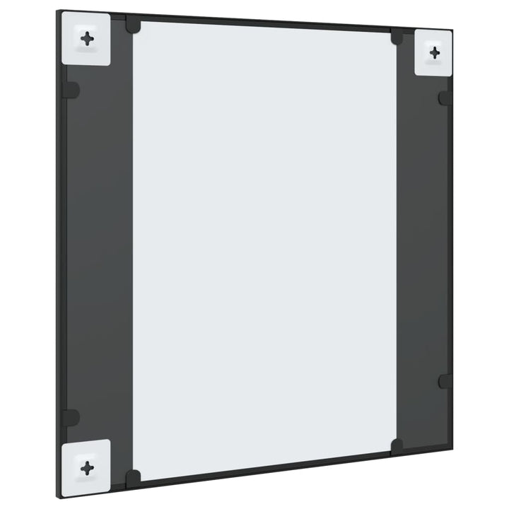 Wandspiegel vierkant 60x60 cm ijzer zwart
