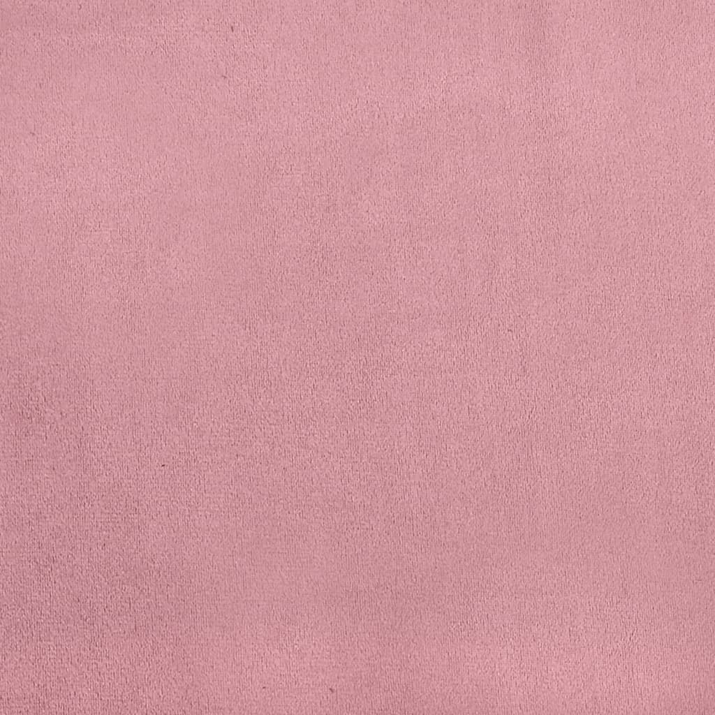 Fauteuil 60 cm fluweel roze