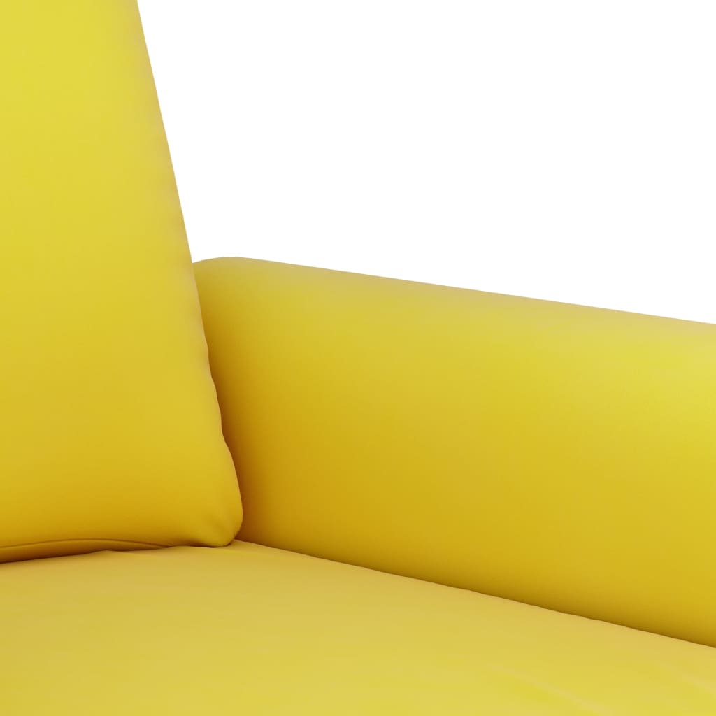 Fauteuil 60 cm fluweel geel