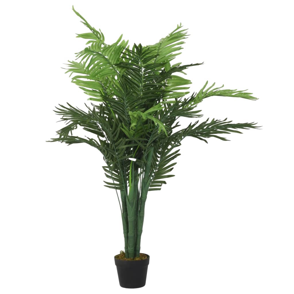 Kunstplant palmboom 28 bladeren 120 cm groen