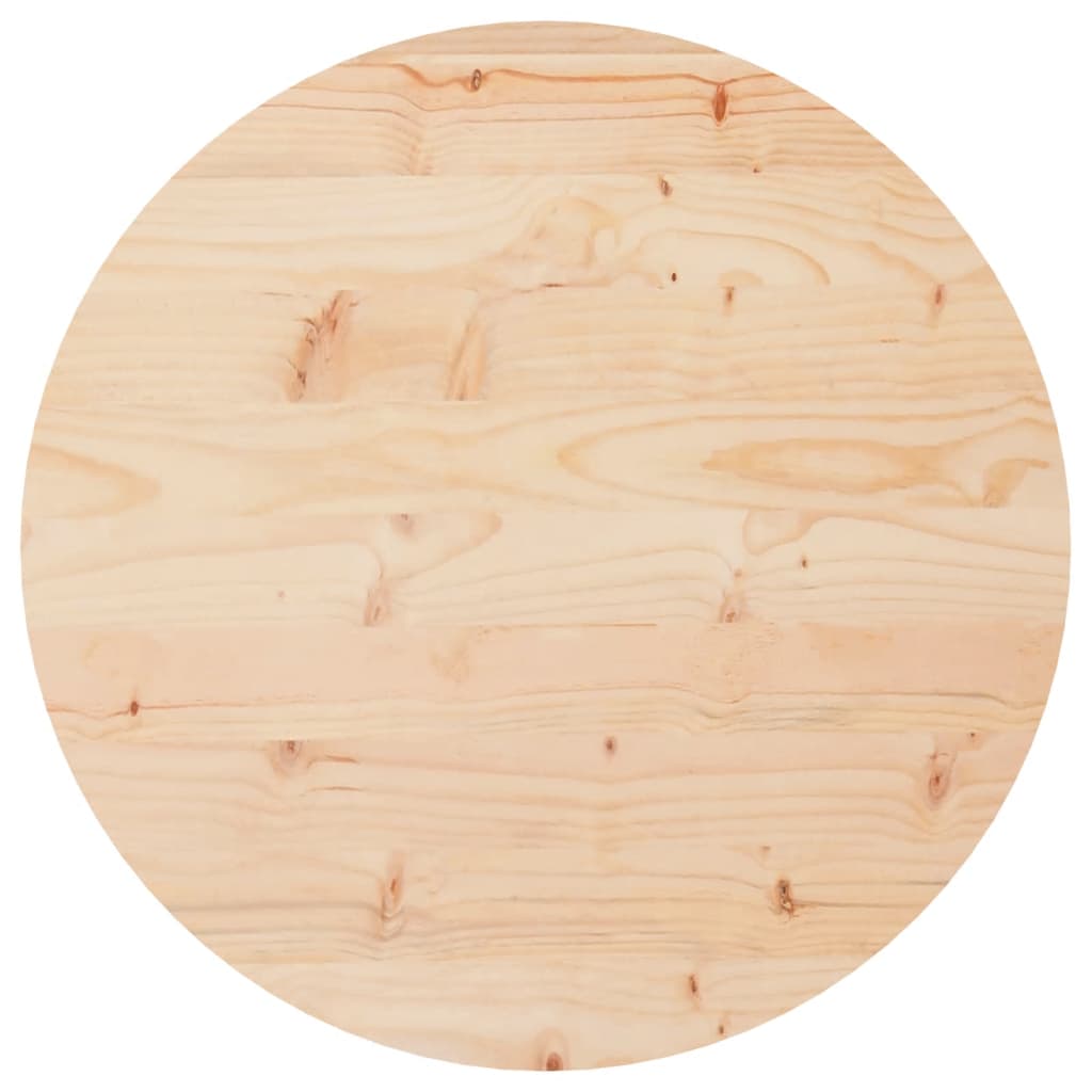 Tafelblad rond ø50x3 cm massief grenenhout