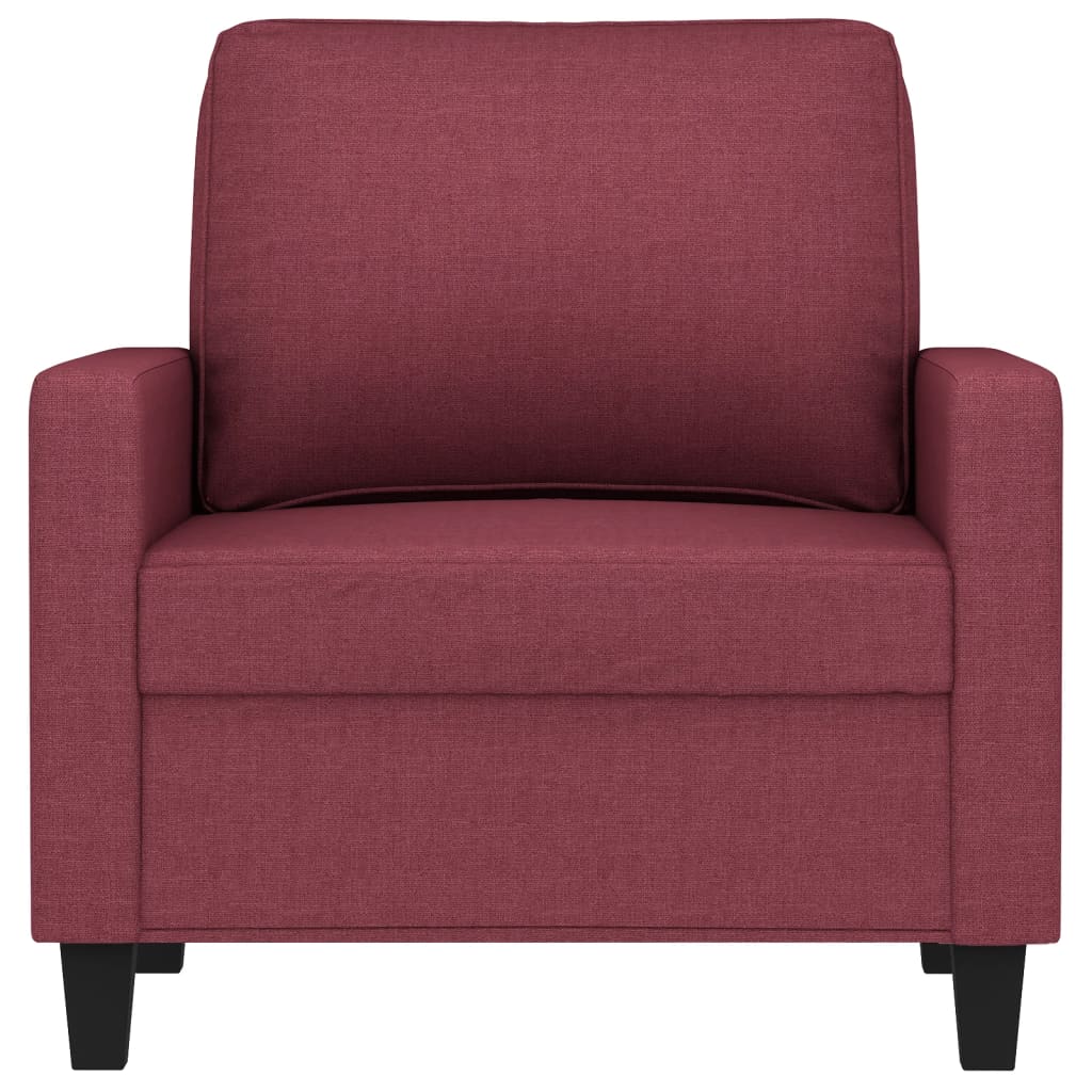 Fauteuil 60 cm stof wijnrood
