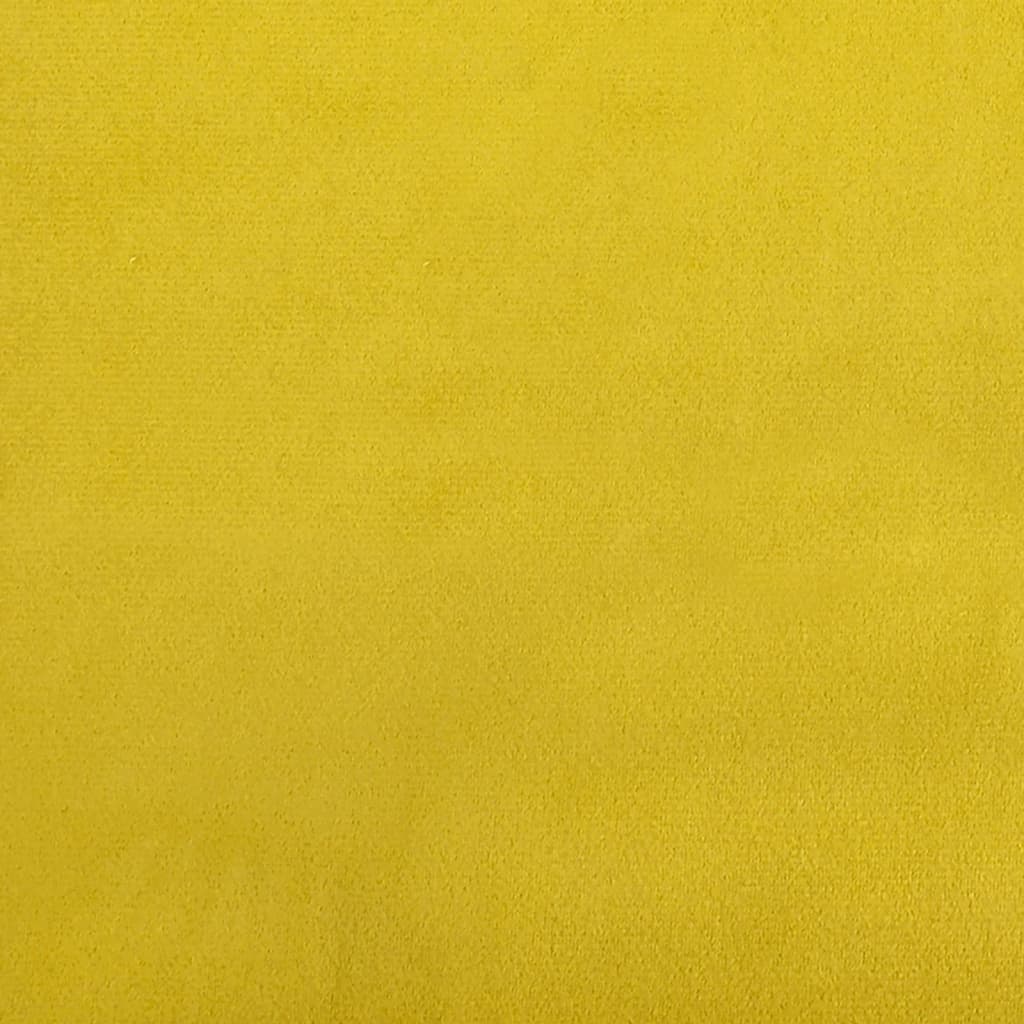 Fauteuil 60 cm fluweel geel