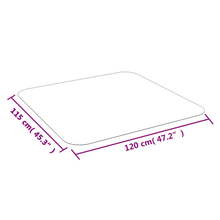 Vloermat voor laminaat of tapijt 120x115 cm PVC