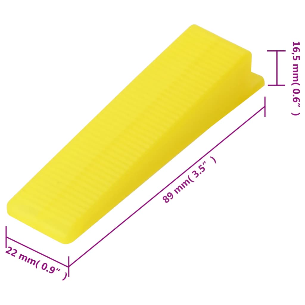 Nivelleringssysteem voor tegels 250 wiggen 500 klemmen 1,5 mm
