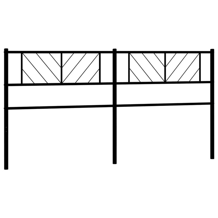 Hoofdbord 180 cm metaal zwart