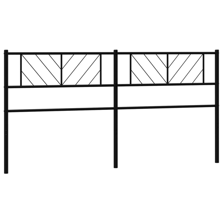 Hoofdbord 180 cm metaal zwart