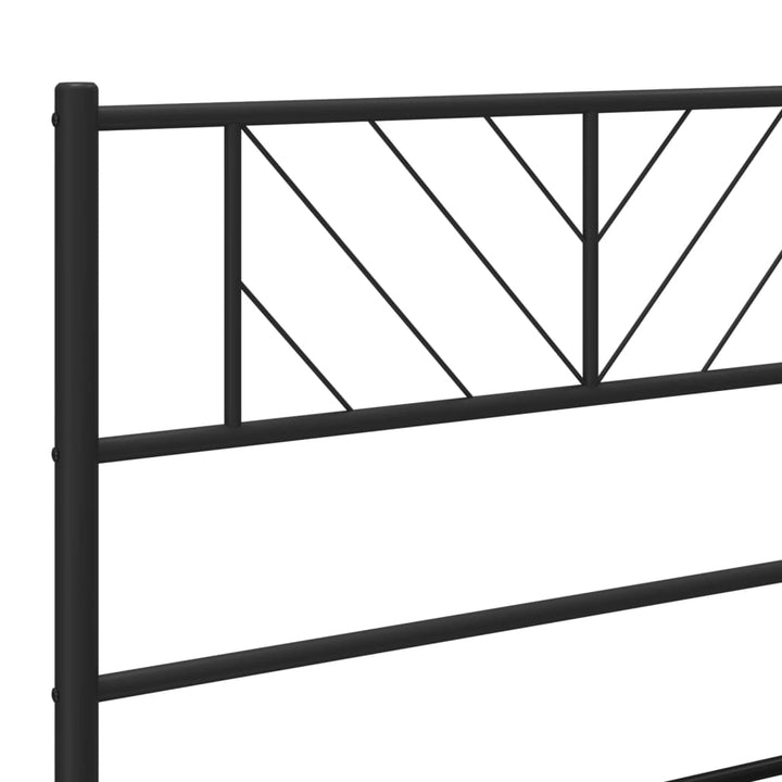 Hoofdbord 180 cm metaal zwart