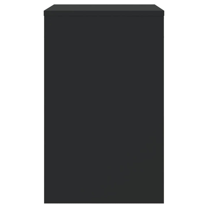 3-delige Tafeltjesset bewerkt hout zwart