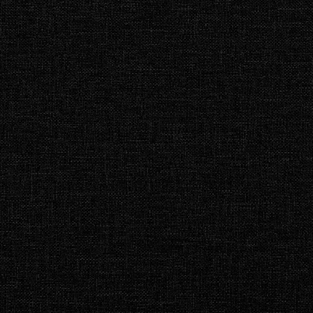 Bankje met kussens 113x64,5x75,5 cm stof zwart