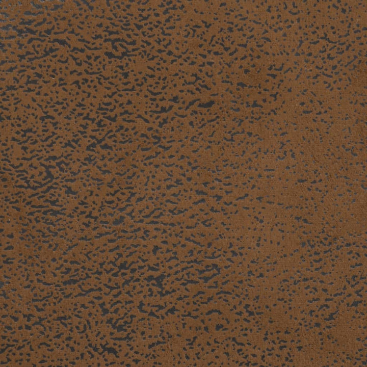Bankje met kussens 113x64,5x75,5 cm kunstsuèdeleer bruin
