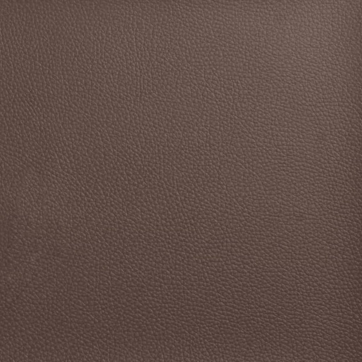 Bankje met rugleuning 112x65,5x75 cm kunstleer bruin