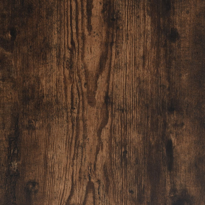 Eettafel 120x60x76 cm bewerkt hout gerookt eikenkleurig