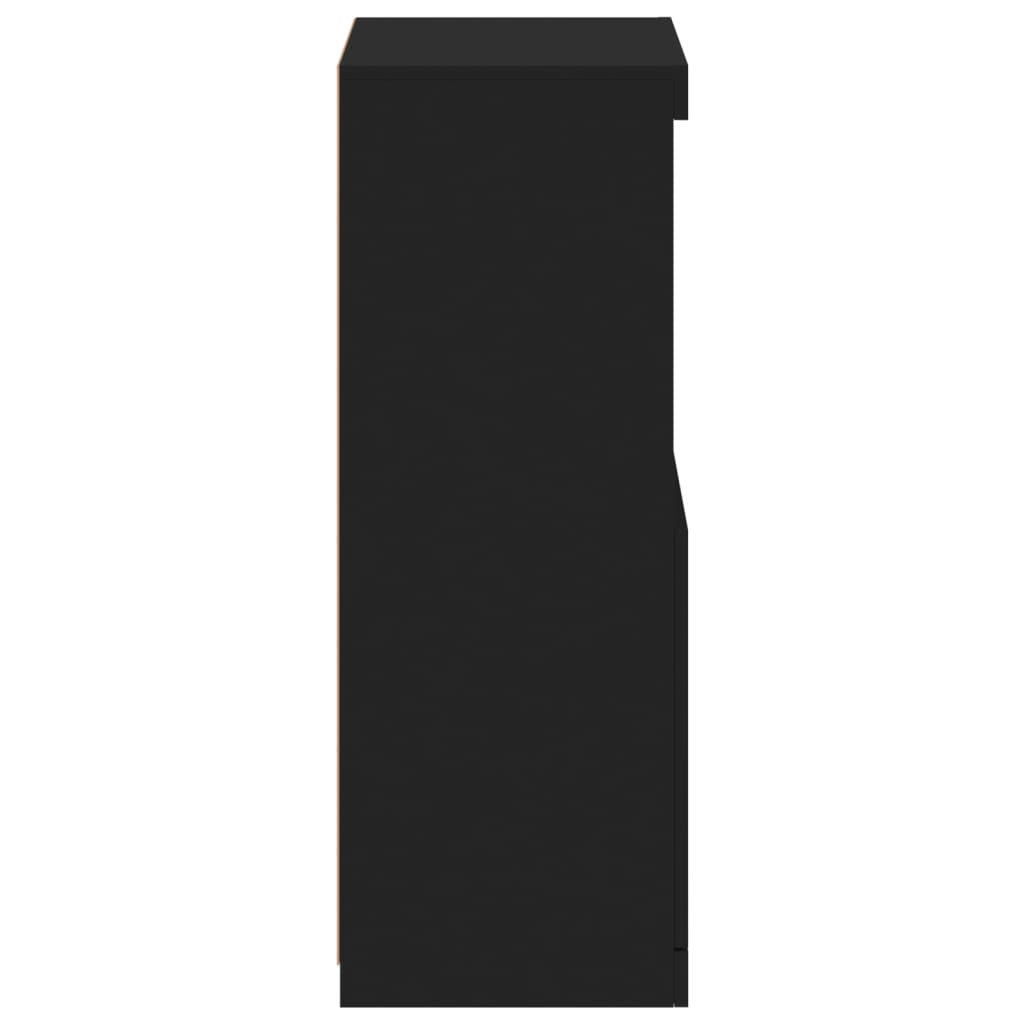 Dressoir met LED-verlichting 41x37x100 cm zwart