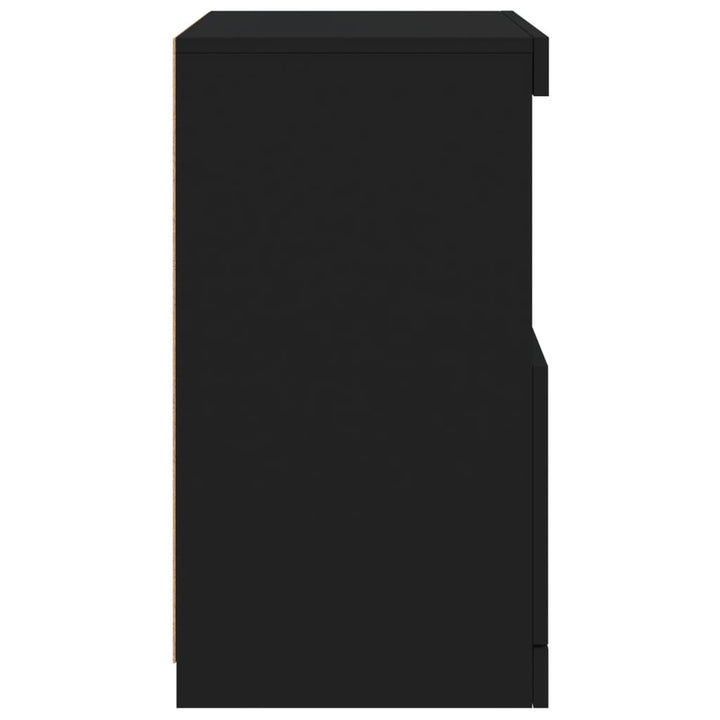 Dressoir met LED-verlichting 41x37x67 cm zwart