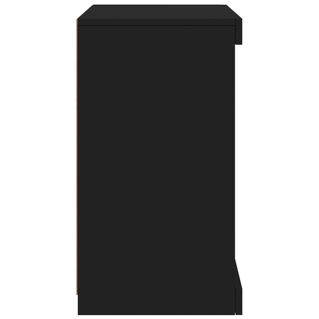 Dressoir met LED-verlichting 41x37x67 cm zwart