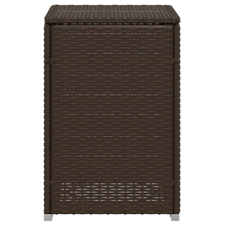 Afdekkast voor propaangasfles 40x40x60 cm Poly Rattan bruin