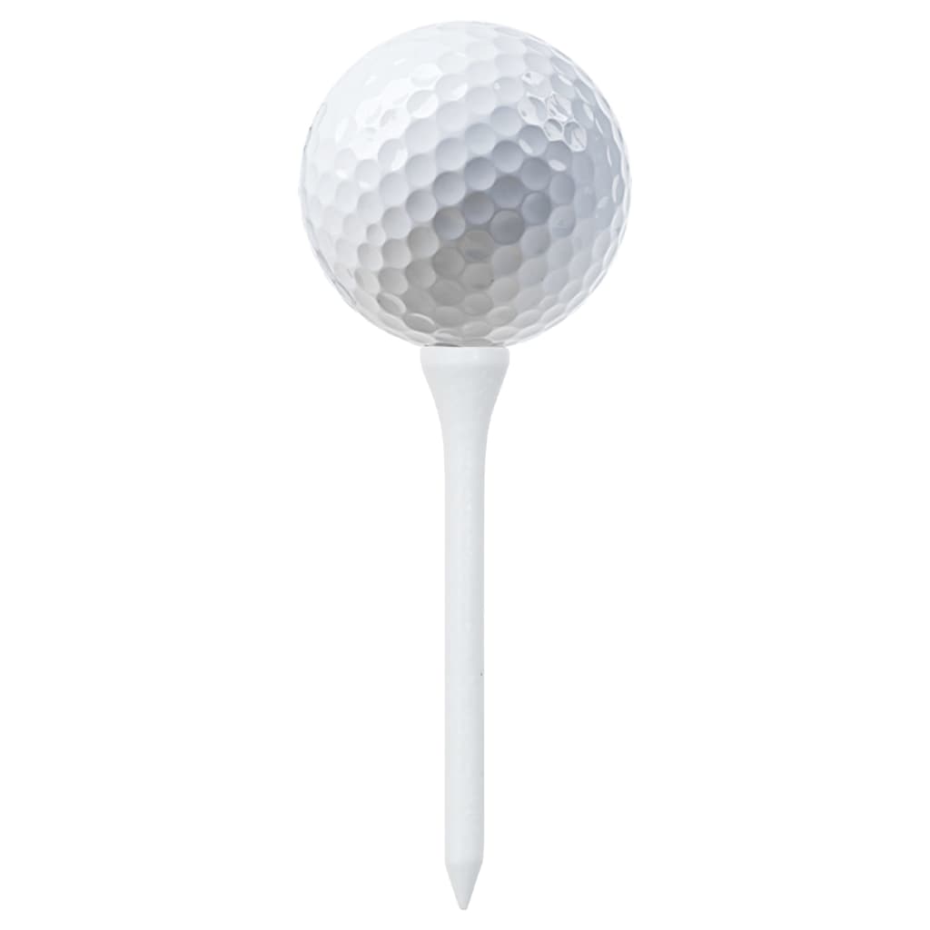 1000 st Golftees 70 mm bamboe wit