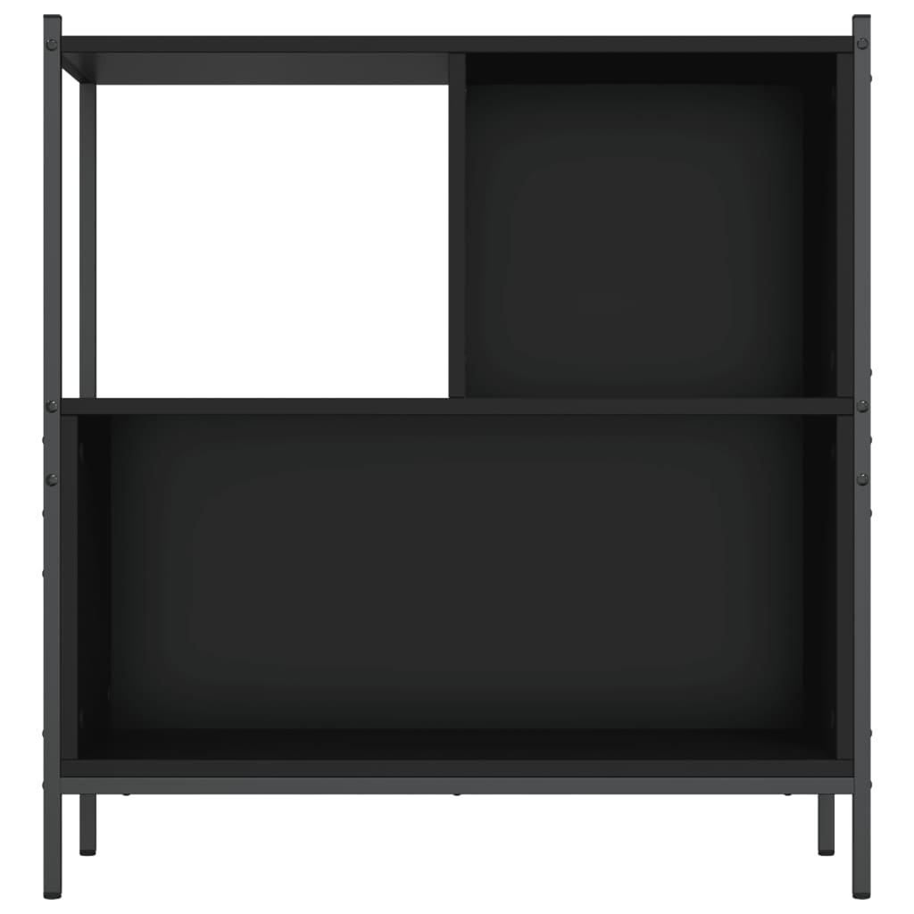 Boekenkast 72x28x77,5 cm bewerkt hout zwart