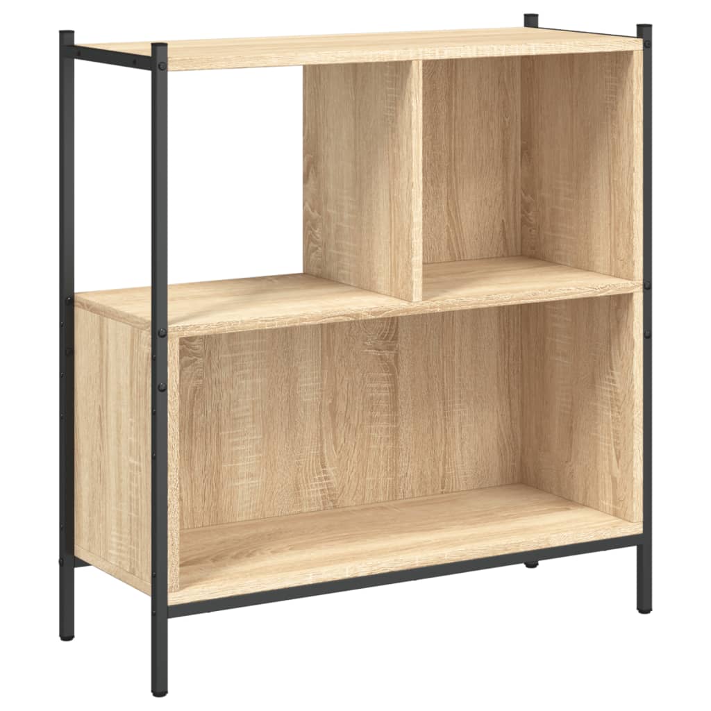 Boekenkast 72x28x77,5 cm bewerkt hout sonoma eikenkleurig