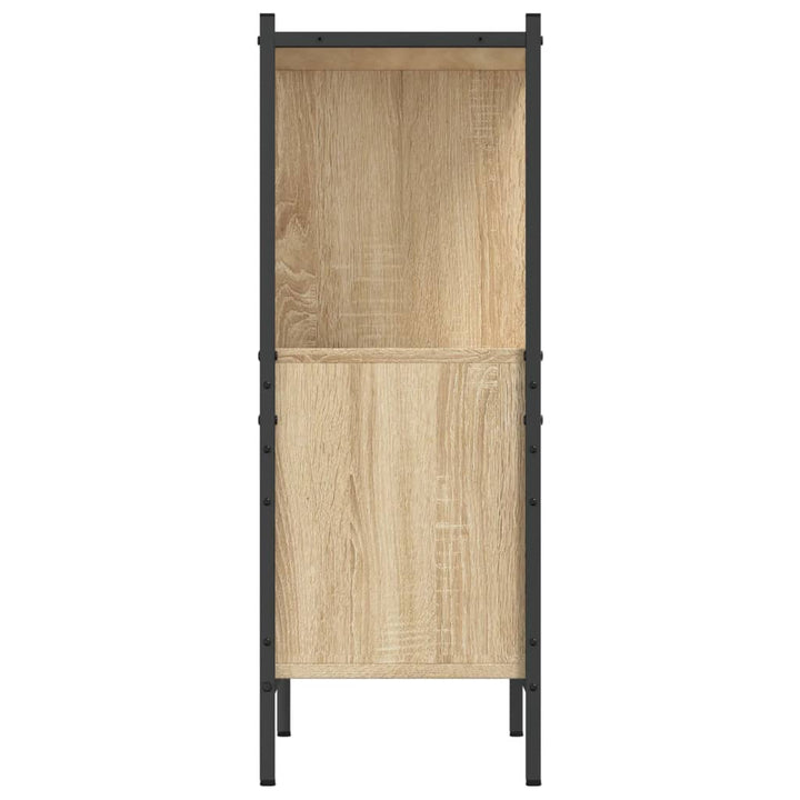 Boekenkast 72x28x77,5 cm bewerkt hout sonoma eikenkleurig