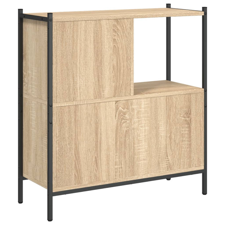 Boekenkast 72x28x77,5 cm bewerkt hout sonoma eikenkleurig