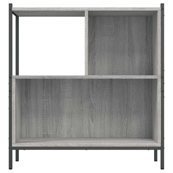 Boekenkast 72x28x77,5 cm bewerkt hout grijs sonoma eikenkleur