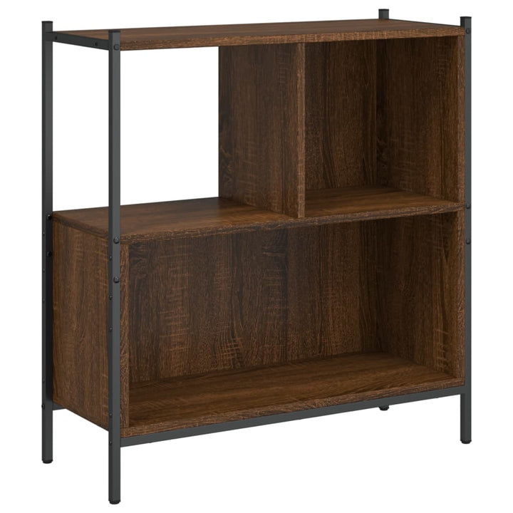 Boekenkast 72x28x77,5 cm bewerkt hout bruineikenkleurig