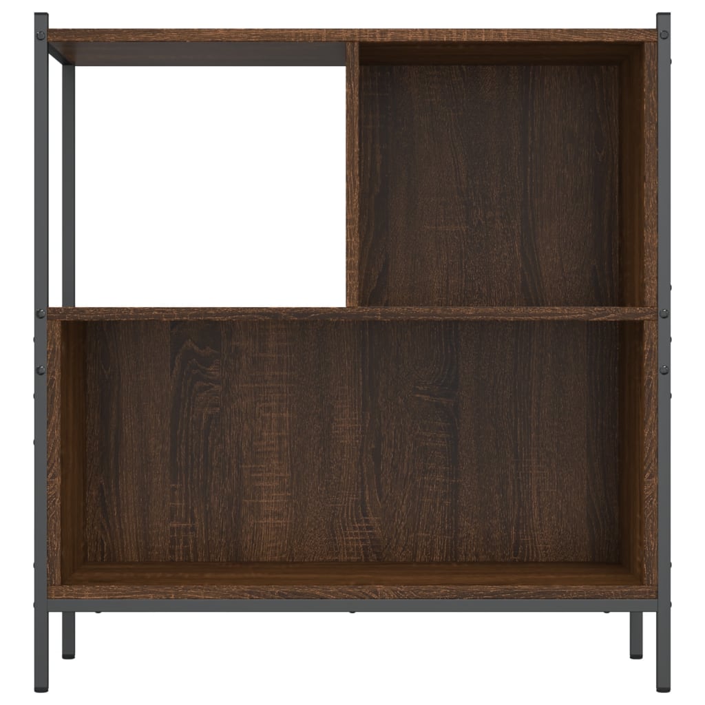 Boekenkast 72x28x77,5 cm bewerkt hout bruineikenkleurig