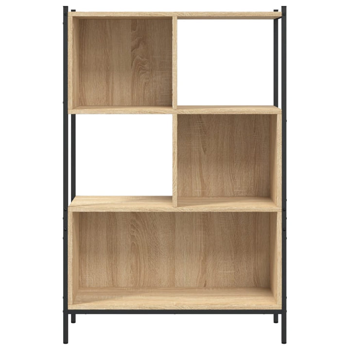 Boekenkast 72x28x109 cm bewerkt hout sonoma eikenkleurig