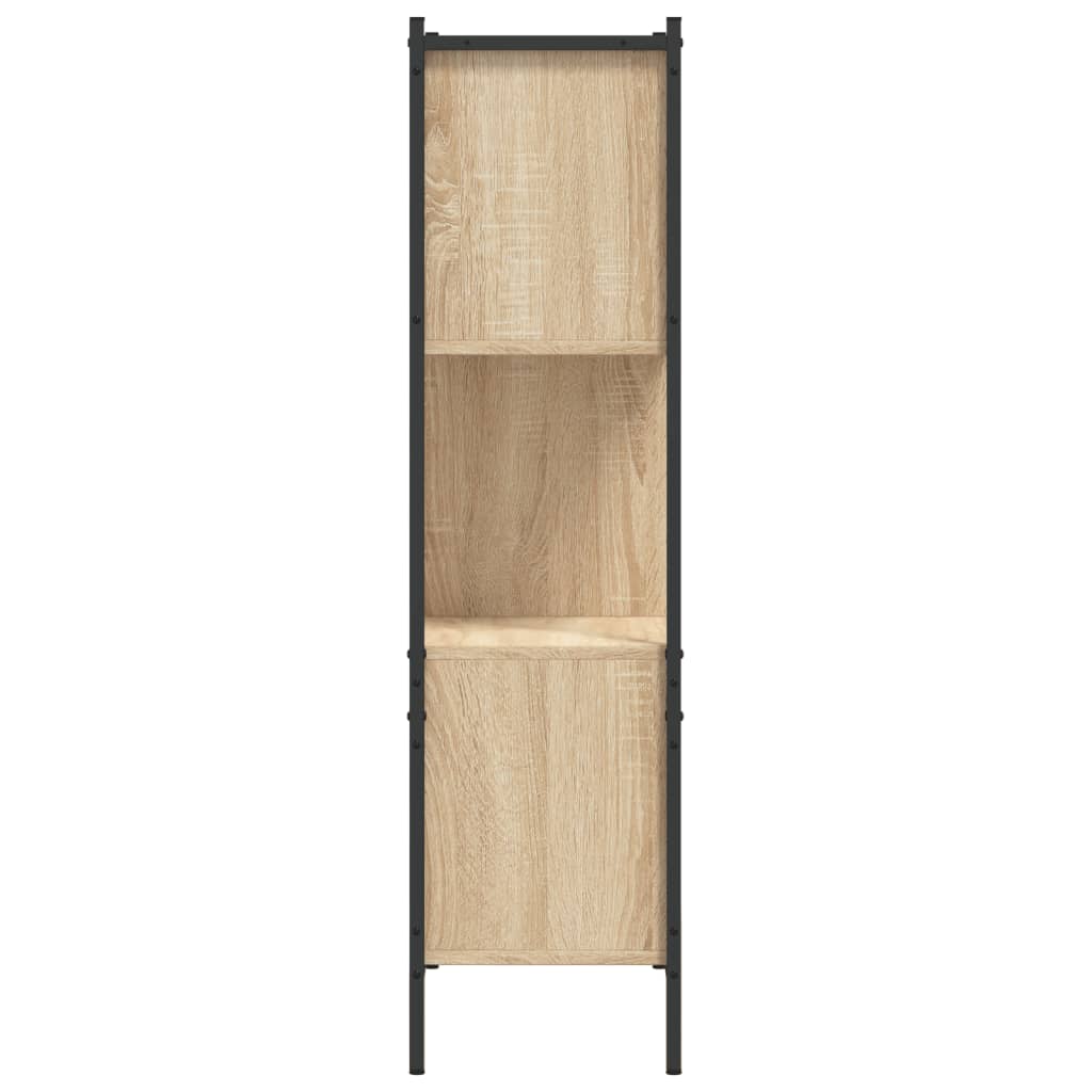 Boekenkast 72x28x109 cm bewerkt hout sonoma eikenkleurig