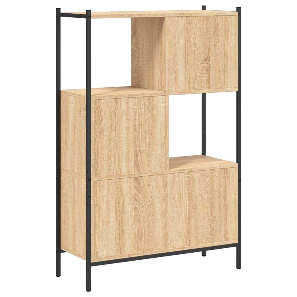 Boekenkast 72x28x109 cm bewerkt hout sonoma eikenkleurig