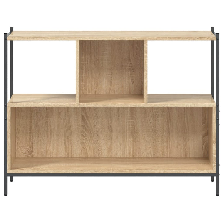 Boekenkast 102x28x77,5 cm bewerkt hout sonoma eikenkleurig