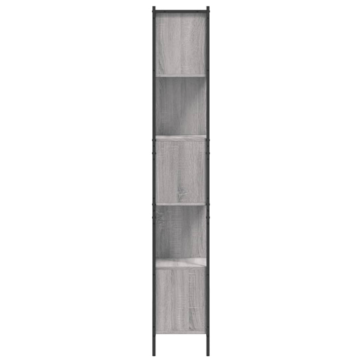 Boekenkast 72x28x172 cm bewerkt hout grijs sonoma eikenkleurig