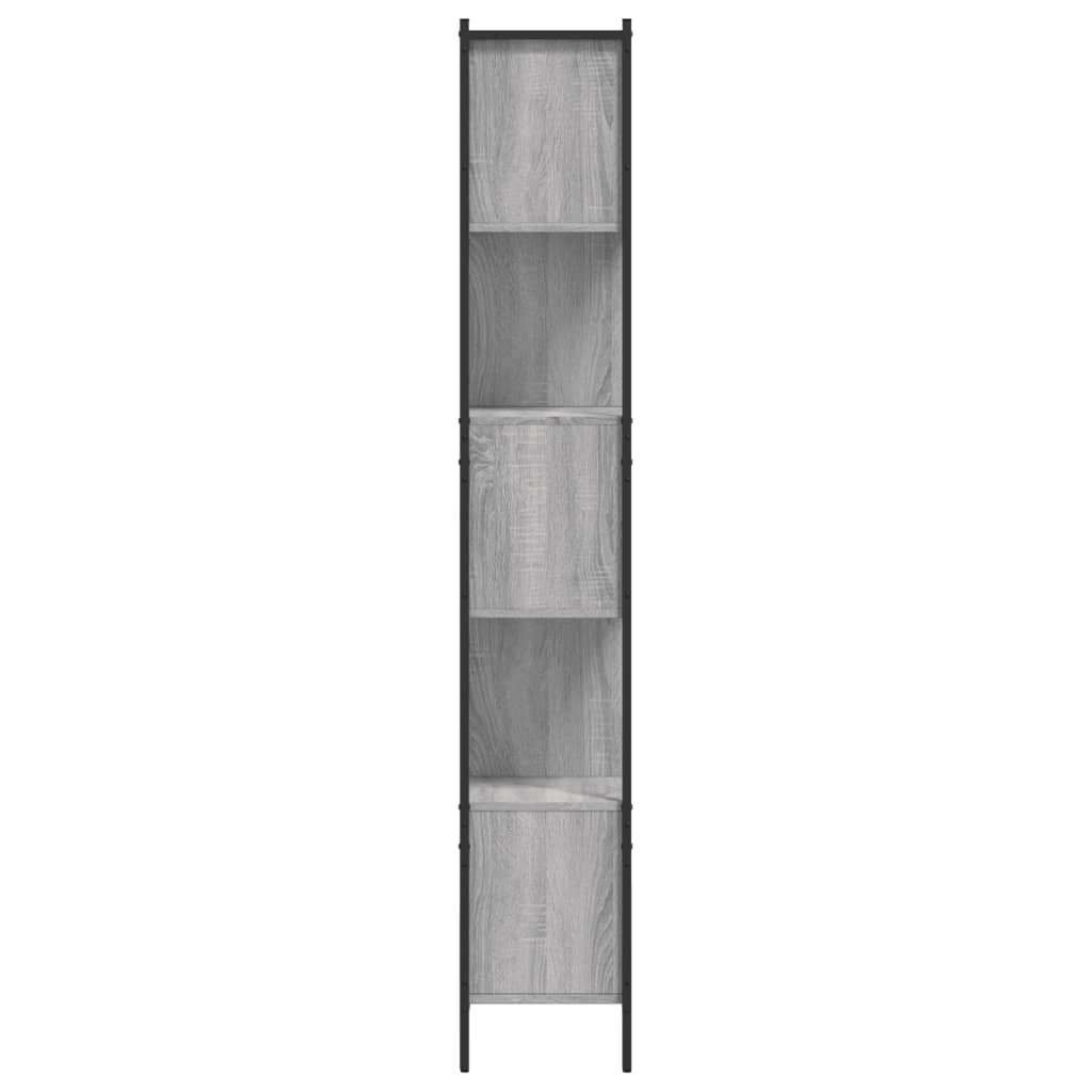 Boekenkast 102x28x172 cm bewerkt hout grijs sonoma eikenkleurig