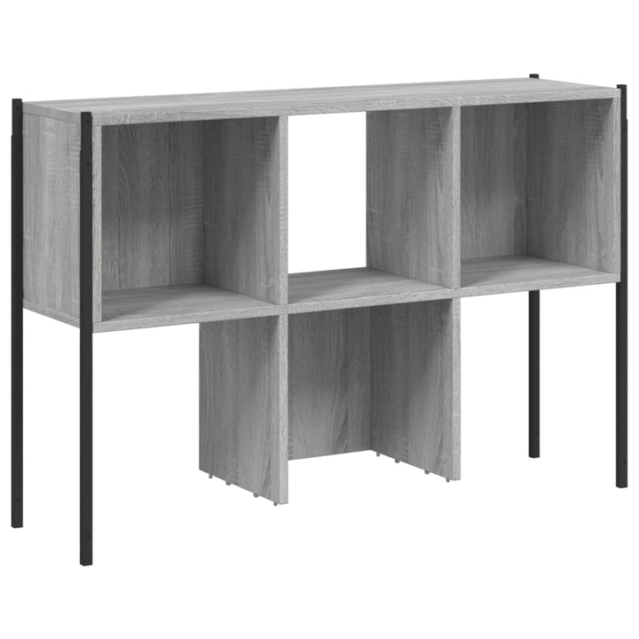 Boekenkast 102x28x172 cm bewerkt hout grijs sonoma eikenkleurig