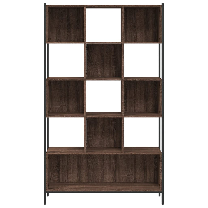 Boekenkast 102x28x172 cm bewerkt hout bruineikenkleurig