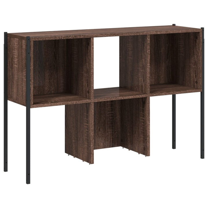 Boekenkast 102x28x172 cm bewerkt hout bruineikenkleurig