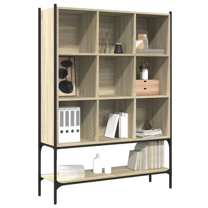 Boekenkast 102x30x141,5 cm bewerkt hout sonoma eikenkleurig