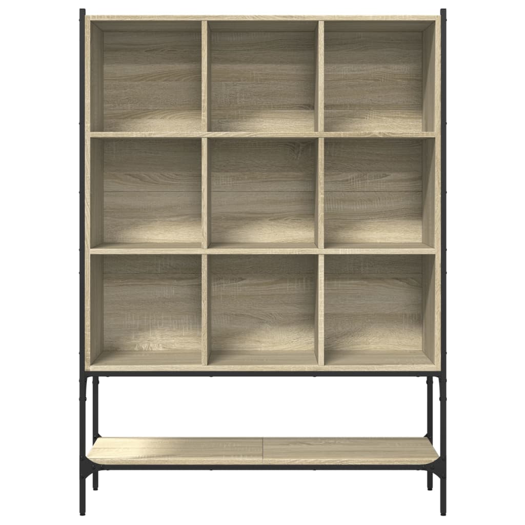 Boekenkast 102x30x141,5 cm bewerkt hout sonoma eikenkleurig