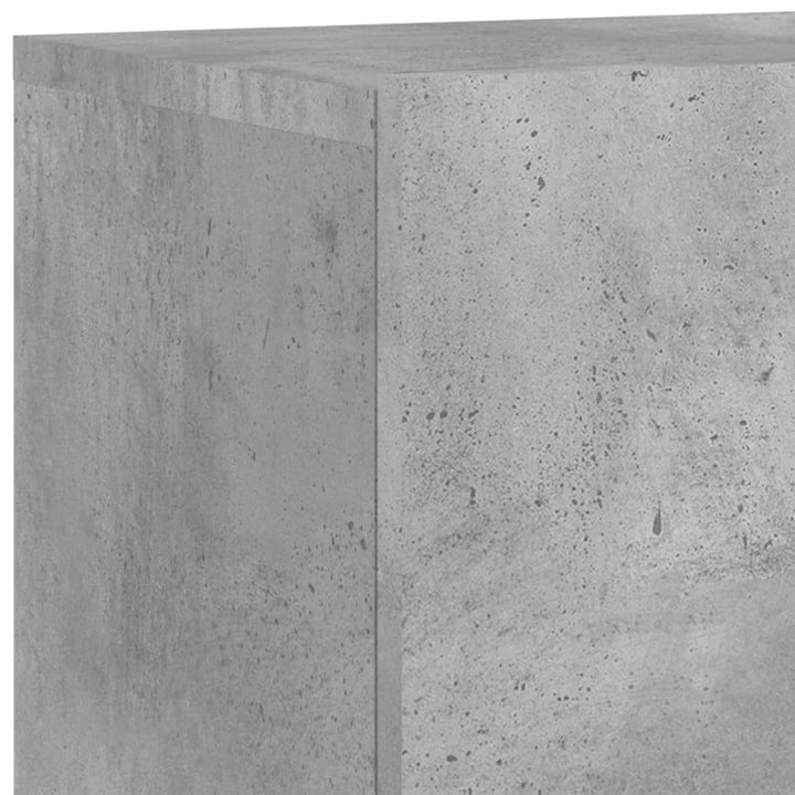6-delige Tv-wandmeubelset bewerkt hout betongrijs