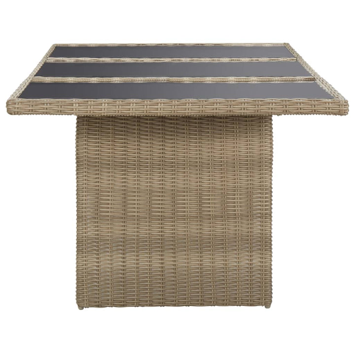9-delige Tuinset poly rattan bruin - Griffin Retail