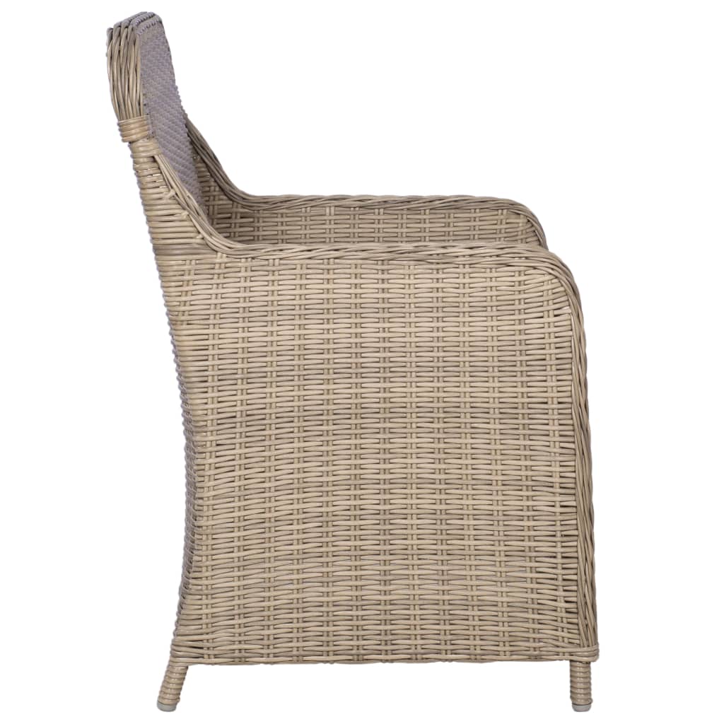 9-delige Tuinset poly rattan bruin - Griffin Retail