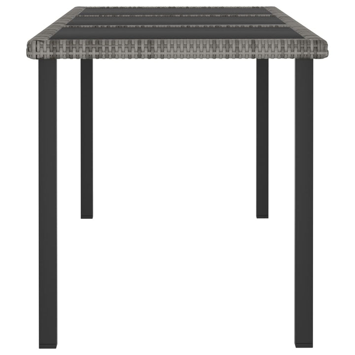 9-delige Tuinset poly rattan grijs - Griffin Retail