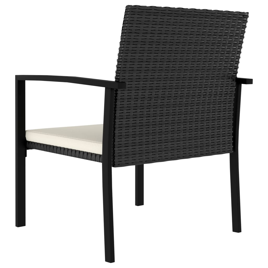 9-delige Tuinset poly rattan zwart - Griffin Retail